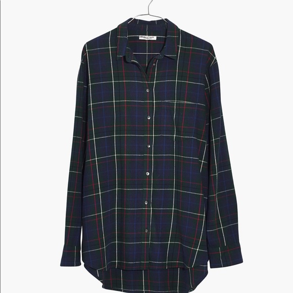 Madewell Tops - Madewell Flannel Oversized Ex-Boyfriend Shirt